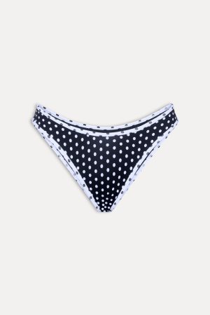 Catalina Full Coverage Bikini Bottom – Classic Polka Dot