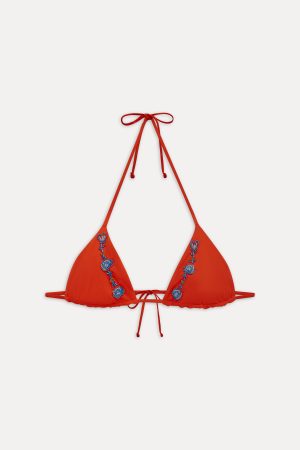 Nick Skimpy Triangle Bikini Top – Market Rose