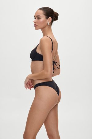 Cola Underwire Bikini Top – Black