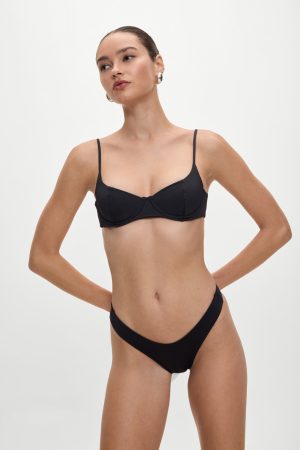 Katarina Cheeky Bikini Bottom – Black