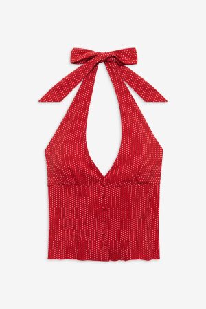 Angeline Halter Top – Ladybug