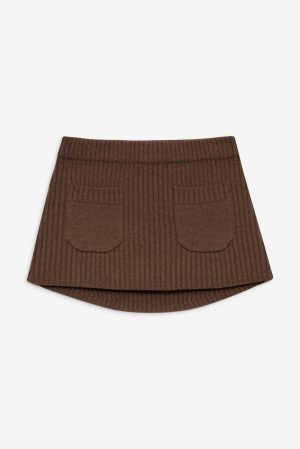 Ashton Knit Mini Skort – Maple