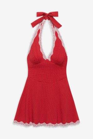 Audrey Polka Dot Mini Dress – Ladybug