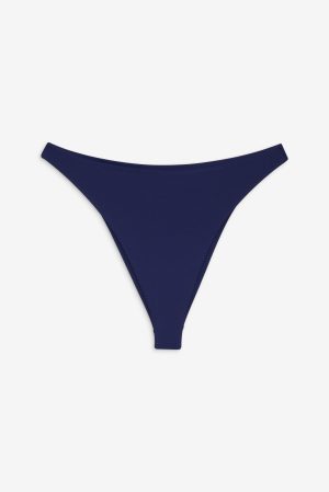 Beck High Waist Bikini Bottom – Midnight Dip