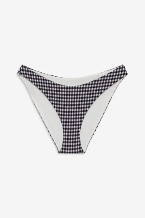 Catalina Full Coverage Bikini Bottom – Blackberry Gingham