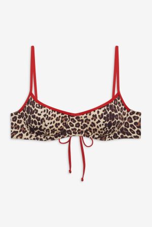 Cola Underwire Bikini Top – Cheetah