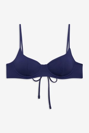 Cola Underwire Bikini Top – Midnight Dip