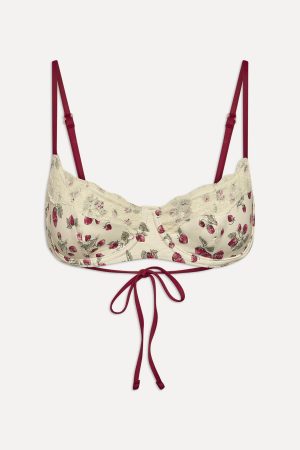 Cola Underwire Bikini Top – Strawberry Field