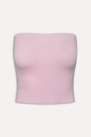 Destiny Knit Tube Top – Strawberries & Cream
