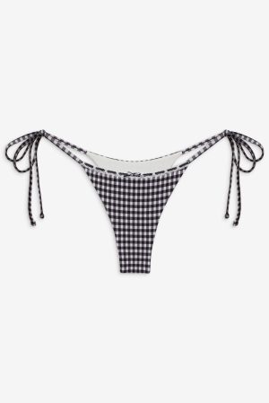 Divine Gingham Skimpy Bikini Bottom – Blackberry Gingham