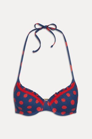 x Khy Dolce Push Up Bikini Top – Strawberry Dot