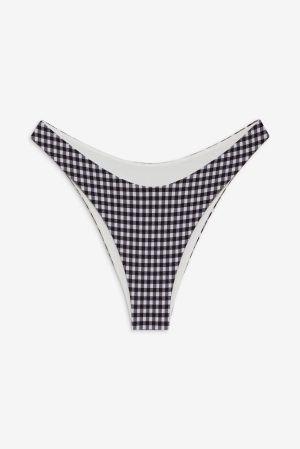 Dove Gingham Bikini Bottom – Blackberry Gingham