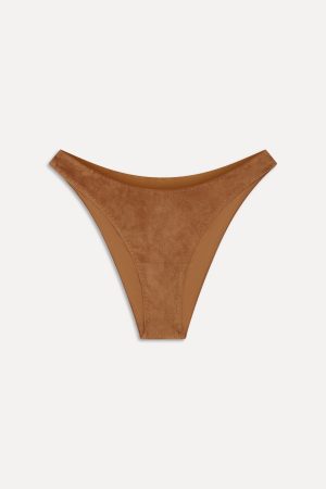 x BELLA HADID Dove Suede Bikini Bottom – Sunkissed Suede