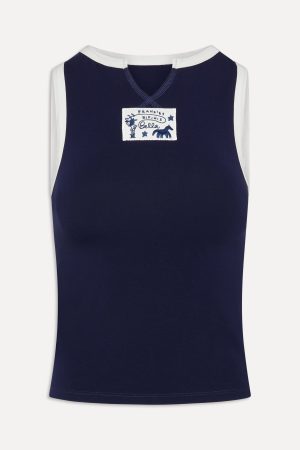 x BELLA HADID Dreamer Tank Top – Lone Star Blue