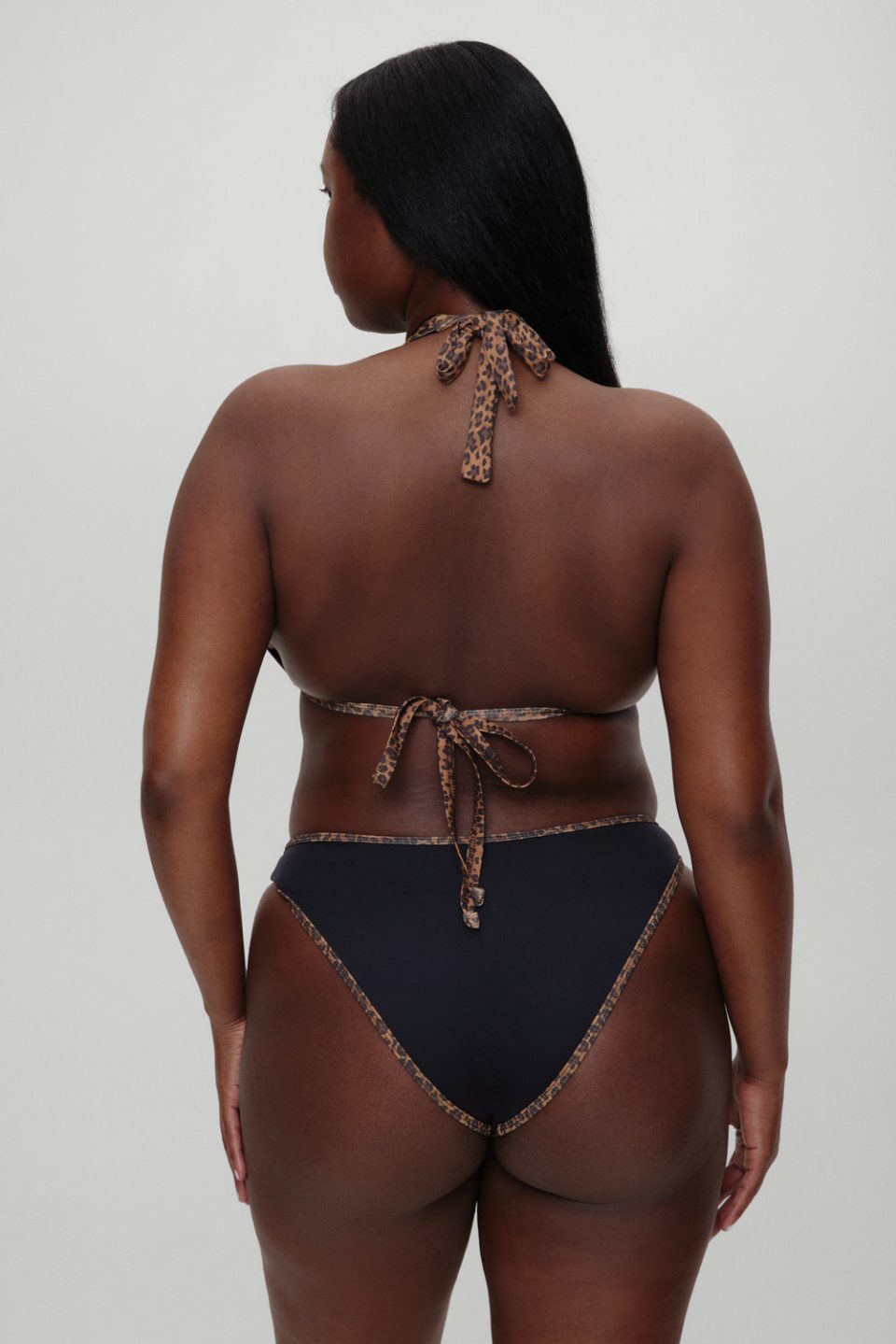 x BELLA HADID Presley High Waisted Bikini Bottom - Lucky Leopard
