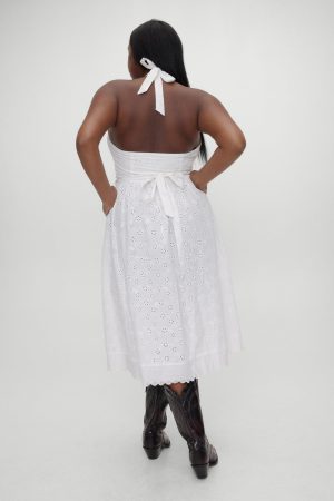 x BELLA HADID Fort Worth Fairy Midi Dress – Salt Air Eyelet