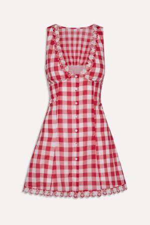 x BELLA HADID Farm Gingham Mini Dress – Malibu Picnic