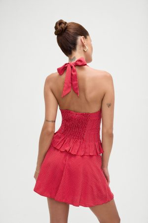 Angeline Halter Top – Ladybug