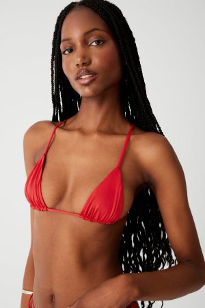 Lumia Triangle Bikini Top – True Red