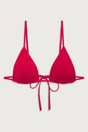 Lumia Triangle Bikini Top – True Red