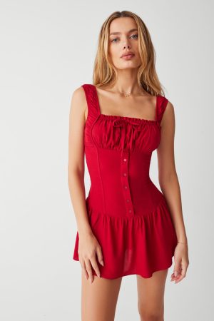 Christa Ruffle Mini Dress – Romance