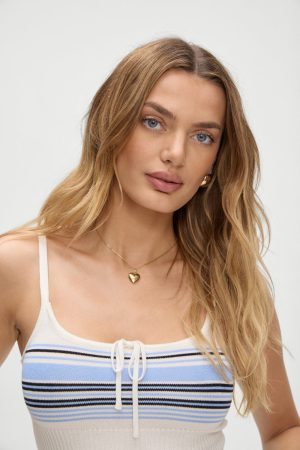 Barrymore Knit Tank Top – Hampton Stripe