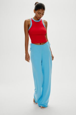 Breeze Low Rise Knit Pants – Blue Vanilla