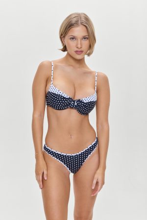 Catalina Full Coverage Bikini Bottom – Classic Polka Dot
