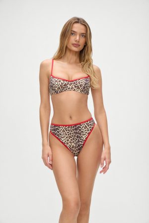 Cola Underwire Bikini Top – Cheetah