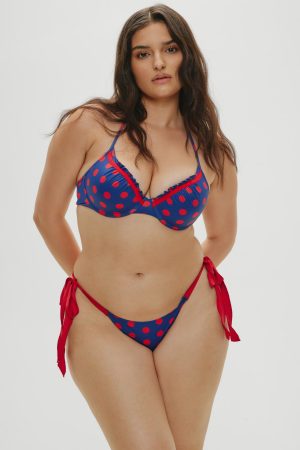 x Khy Dolce Push Up Bikini Top – Strawberry Dot