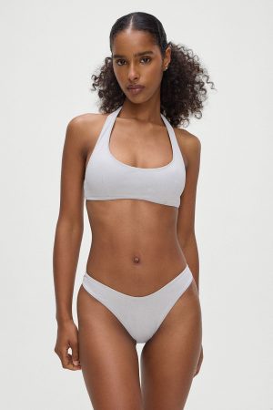 Skyler Bikini Top – Heather Grey