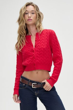 Dudley Cable Knit Cardigan – Heartstrings