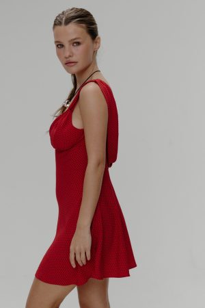 Emilia Polka Dot Mini Dress – Spice Dot