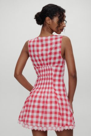 x BELLA HADID Farm Gingham Mini Dress – Malibu Picnic