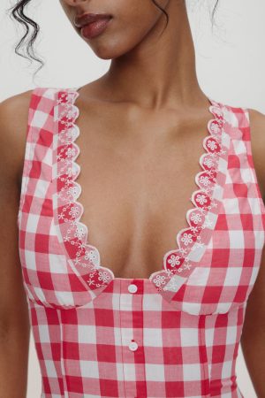 x BELLA HADID Farm Gingham Mini Dress – Malibu Picnic