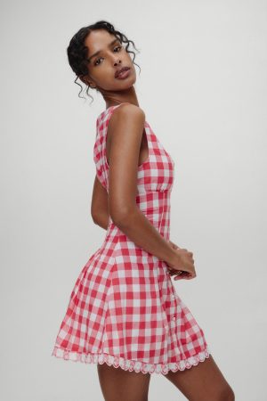 x BELLA HADID Farm Gingham Mini Dress – Malibu Picnic