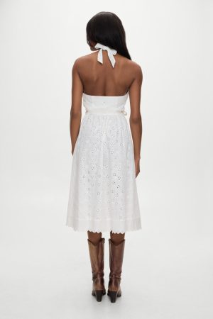 x BELLA HADID Fort Worth Fairy Midi Dress – Salt Air Eyelet