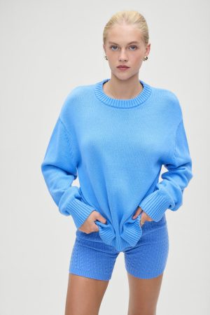 Kip Oversized Sweater – Blue Moon