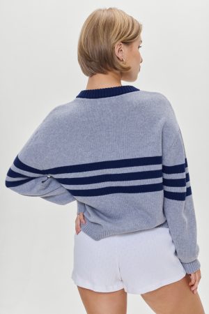 Kip Oversized Crewneck Sweater – Rain Cloud
