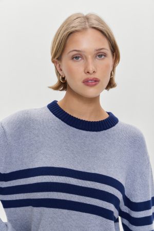 Kip Oversized Crewneck Sweater – Rain Cloud