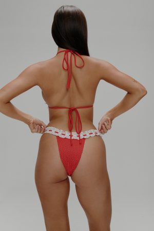 Lacey Micro Bikini Bottom – Spice Dot
