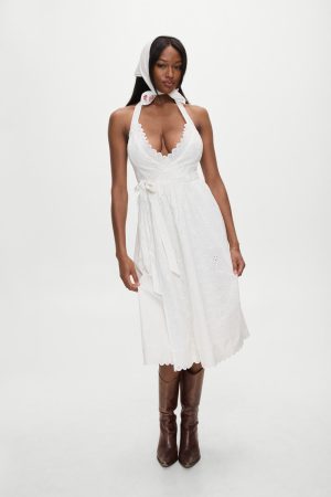 x BELLA HADID Little Miss Head Scarf – White