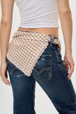 x BELLA HADID Little Miss Head Scarf – Rodeo Gingham