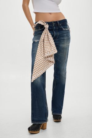 x BELLA HADID Little Miss Head Scarf – Rodeo Gingham