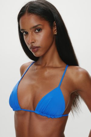 Lumia Skimpy Triangle Bikini Top – Lake Blue