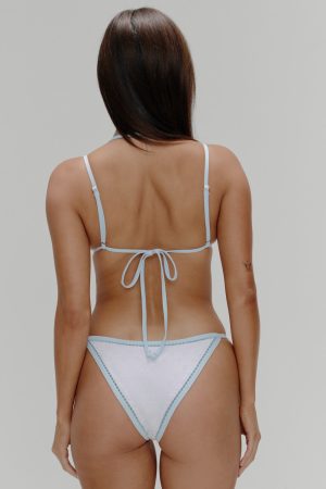 Luna Eyelet Bikini Top – Spring Cloud