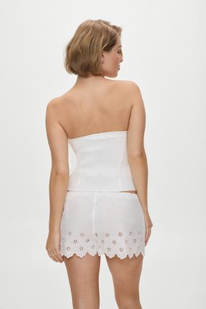 Mariam Tube Top – White