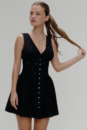 Marley Cotton Eyelet Mini Dress – Eclipse