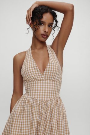 x BELLA HADID Prairie Midi Dress – Rodeo Gingham
