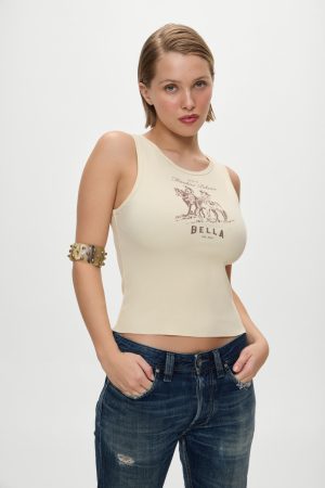x BELLA HADID Reno Tank Top – Sand